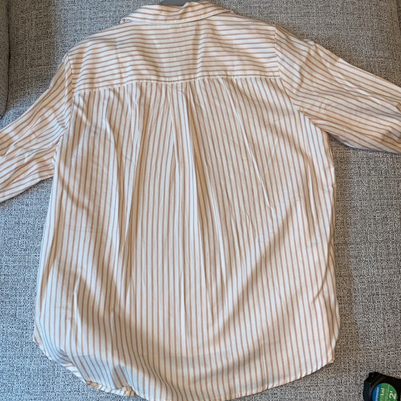 LOFT Striped long Sleeve Button-Up Shirt - Picture 3 of 4